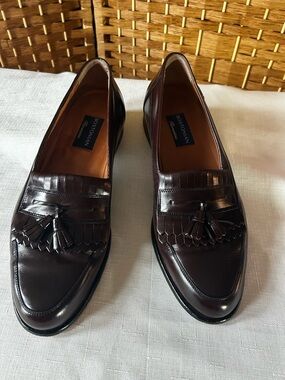 Bostonian Florentine Men’s Italian Tassel Loafers Burgundy Leather Sz 10M